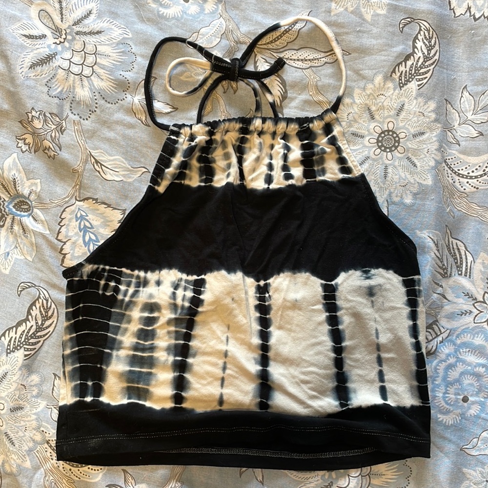 Backless Halter Crop Top Size S